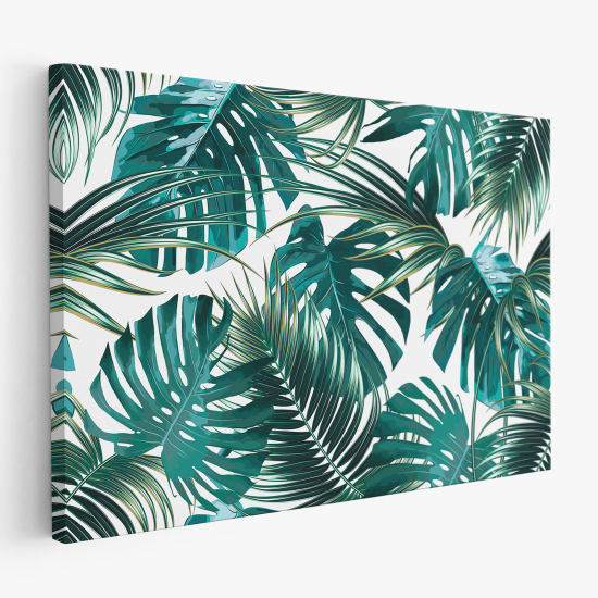 Stampa su tela - Foglie Tropicali