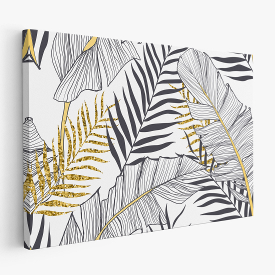 Stampa su tela - Foglie Tropicali