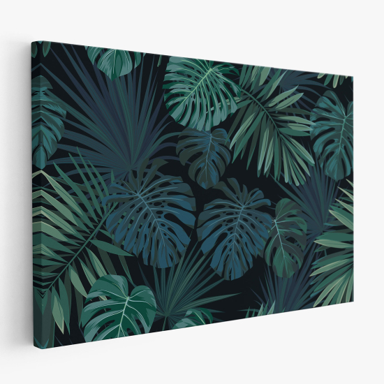 Stampa su tela - Foglie Tropicali