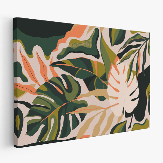 Stampa su tela - Foglie Tropicali