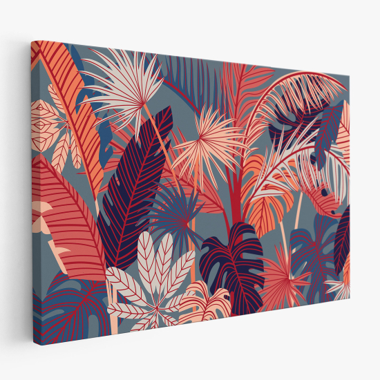 Stampa su tela - Foglie Tropicali