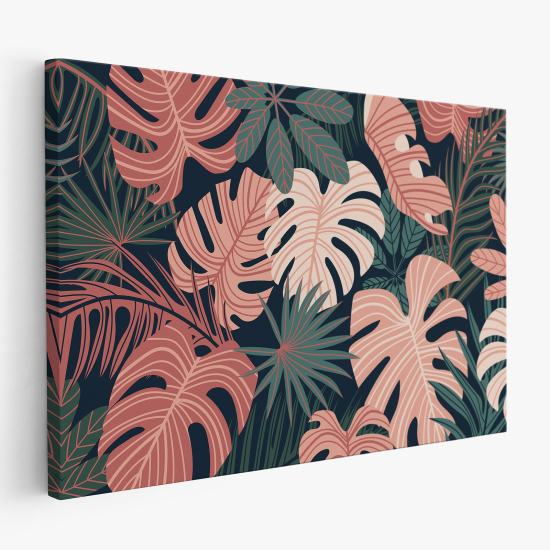 Stampa su tela - Foglie Tropicali