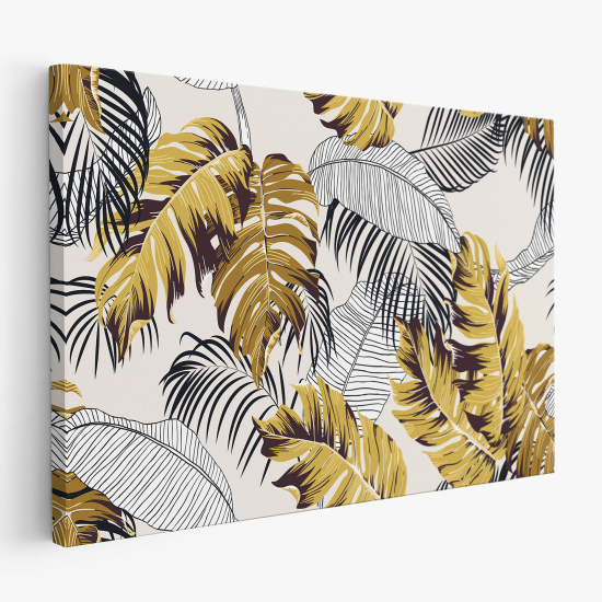 Stampa su tela - Foglie Tropicali