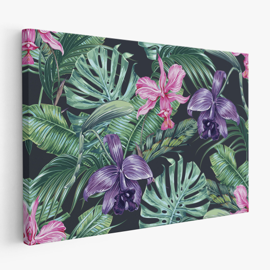 Stampa su tela - Foglie Tropicali
