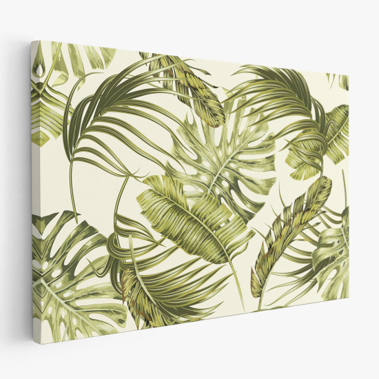 Stampa su tela - Foglie Tropicali