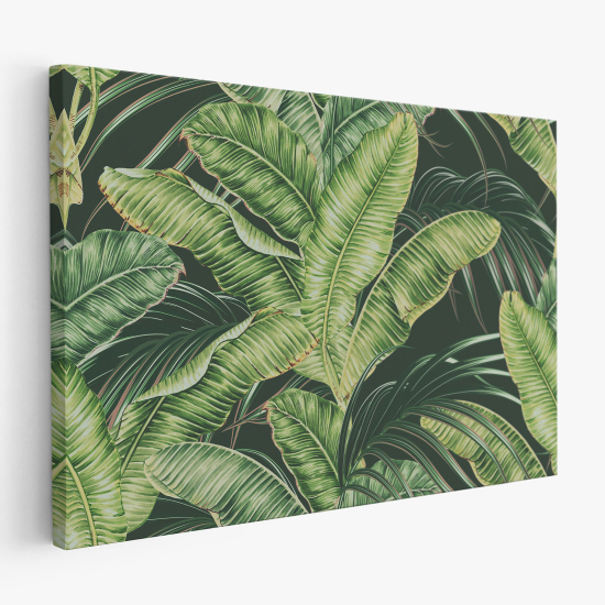 Stampa su tela - Foglie Tropicali