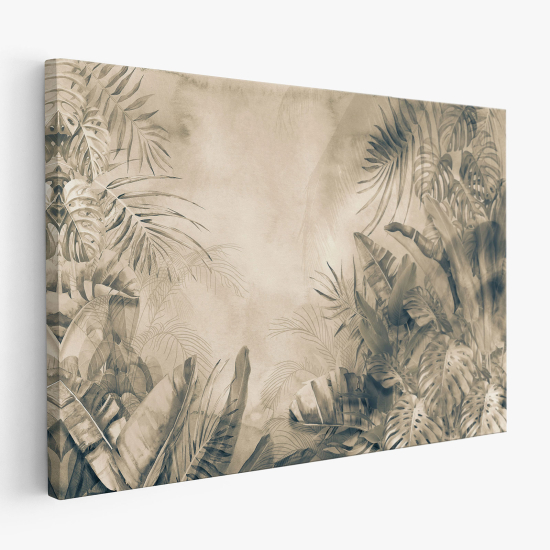 Stampa su tela - Foglie Tropicali