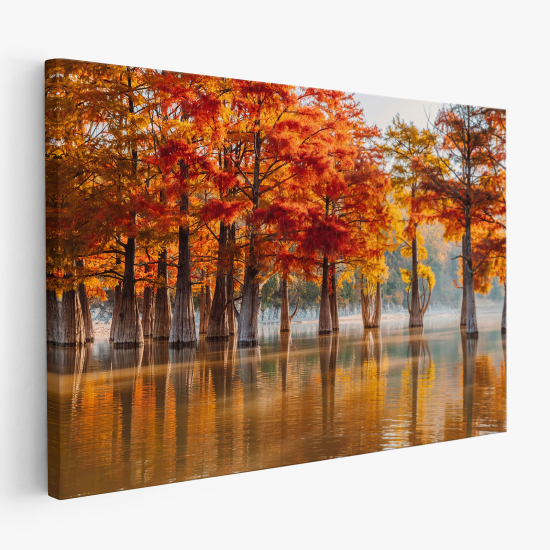 Stampa su tela - Lago Foresta