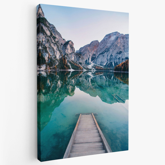 Stampa su tela - Lago Montagne