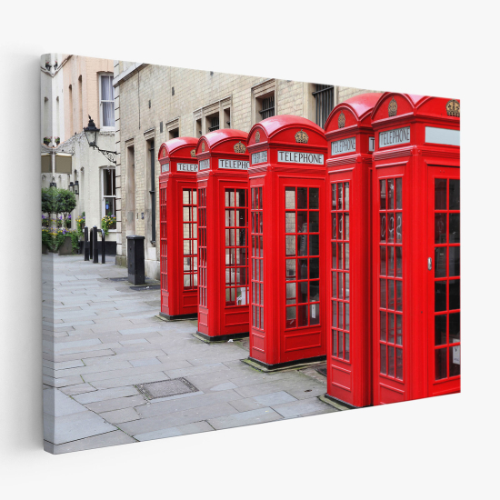 Stampa su tela - Londra cabine telefoniche