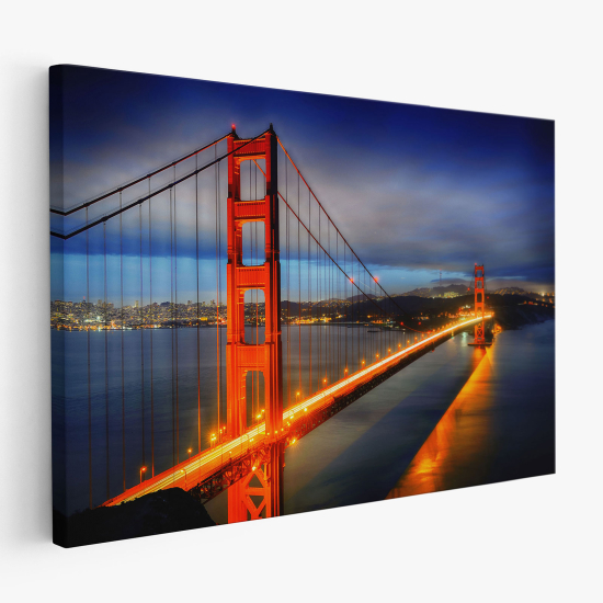 Stampa su tela - New York Golden Gate