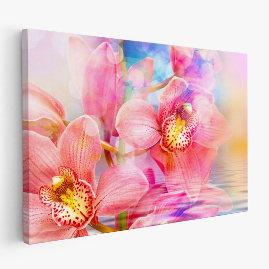 Stampa su tela - Orchidee colorate