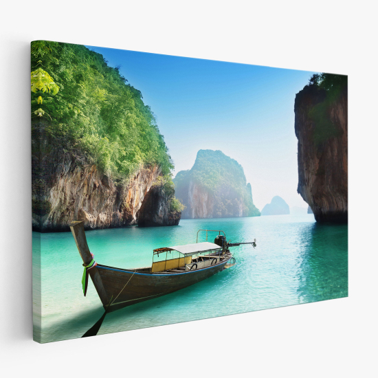 Stampa su tela - Paesaggio dell'isola di Krabi in Thailandia