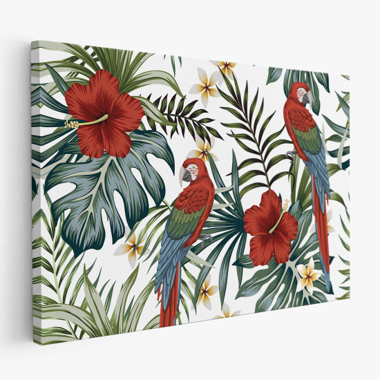 Stampa su tela - Pappagalli tropicali