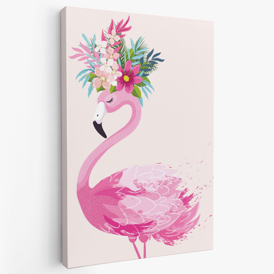 Stampa su tela per Bambini - Fenicottero Rosa