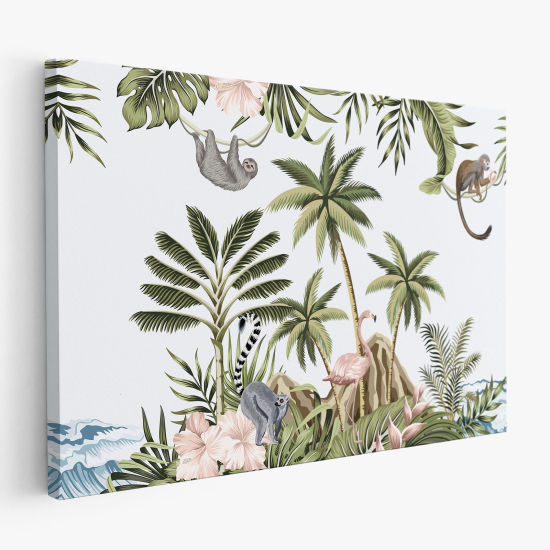 Stampa su tela per Bambini - Foresta Tropicale