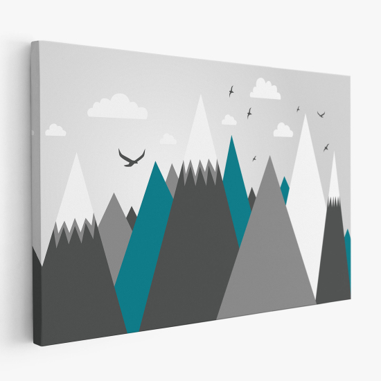 Stampa su tela per Bambini - Montagne