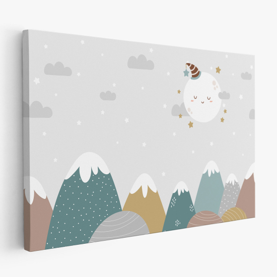Stampa su tela per Bambini - Montagne