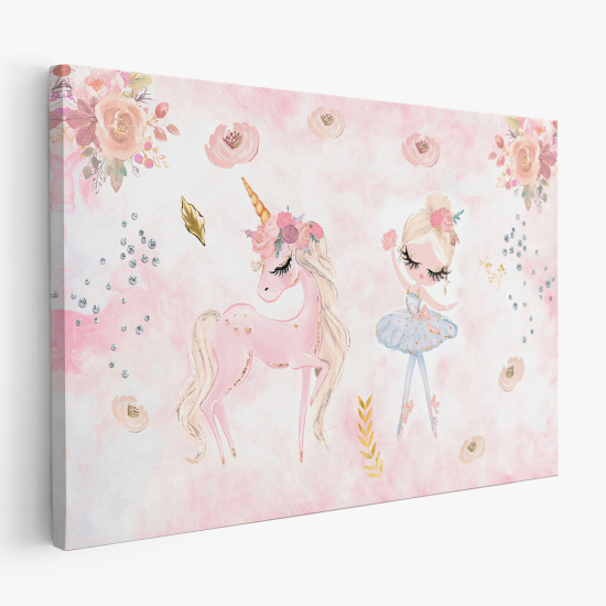 Stampa su tela per Bambini - Principessa Unicorno