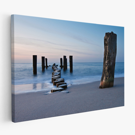 Stampa su tela - Pontile vista mare