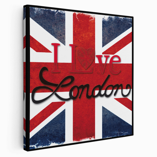 Stampa su tela Quadrata - Amare Londra