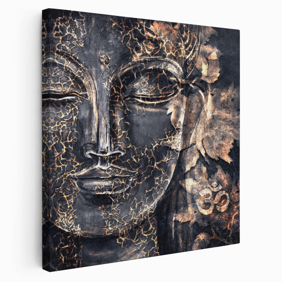 Stampa su tela Quadrata - Buddha