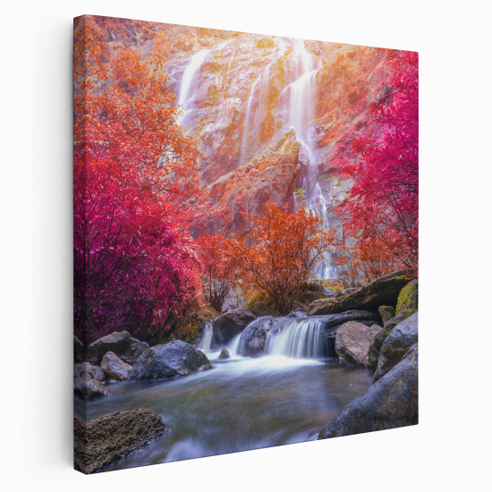 Stampa su tela Quadrata - Cascate