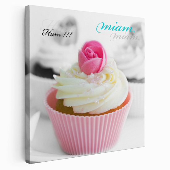 Stampa su tela Quadrata - Cupcake yum