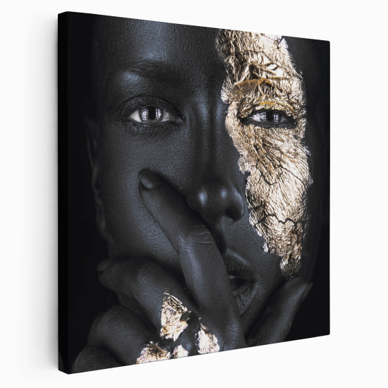 Stampa su tela Quadrata - Donna africana