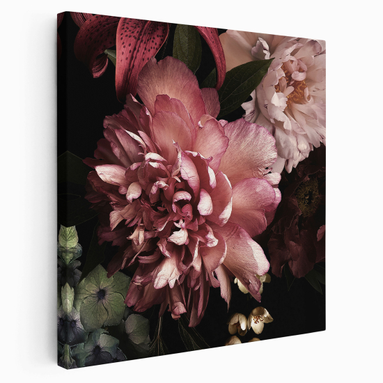 Stampa su tela Quadrata - Fiori