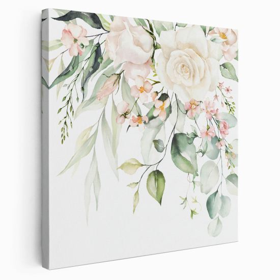 Stampa su tela Quadrata - Fiori