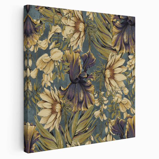Stampa su tela Quadrata - Fiori