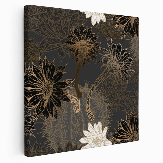 Stampa su tela Quadrata - Fiori