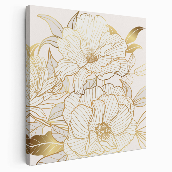 Stampa su tela Quadrata - Fiori