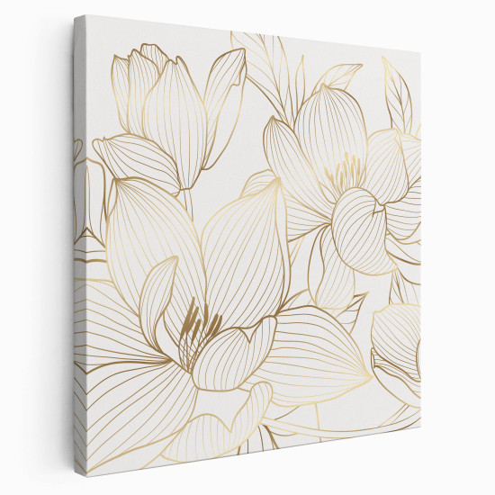 Stampa su tela Quadrata - Fiori