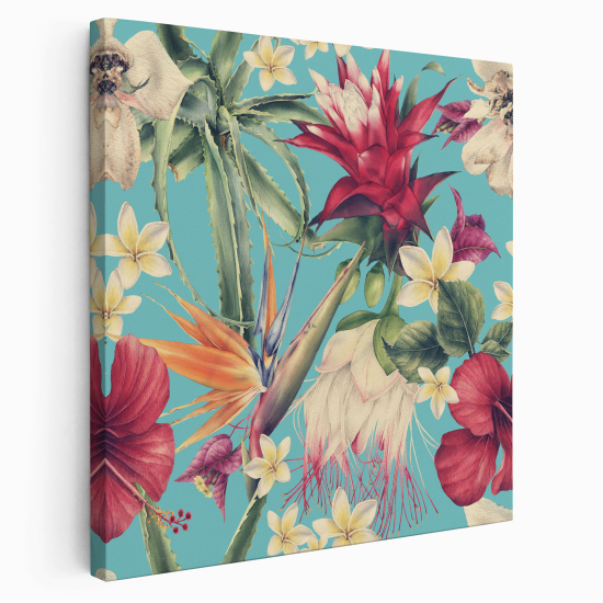 Stampa su tela Quadrata - Fiori