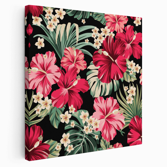 Stampa su tela Quadrata - Fiori