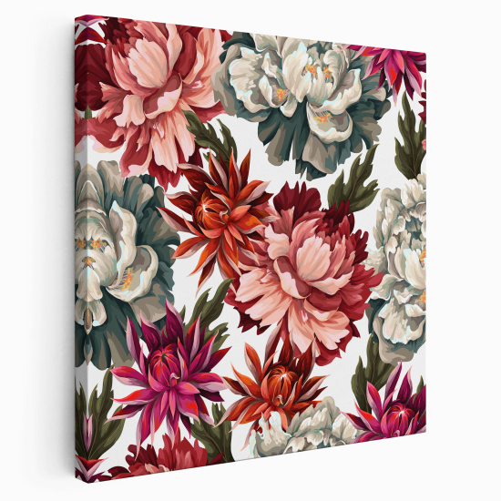 Stampa su tela Quadrata - Fiori