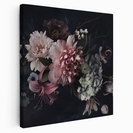 Stampa su tela Quadrata - Fiori