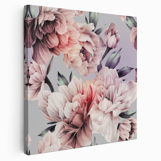 Stampa su tela Quadrata - Fiori