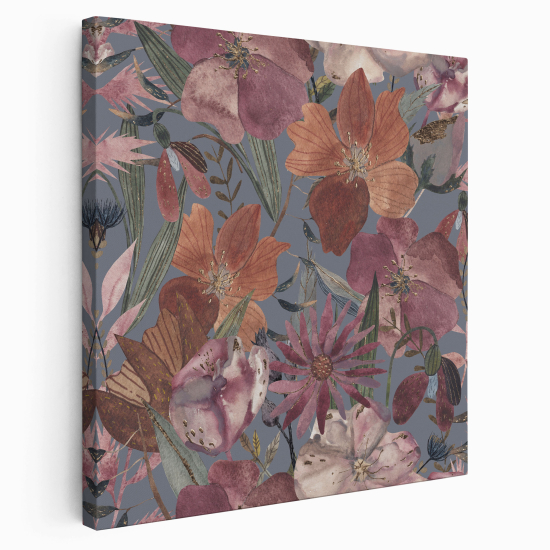 Stampa su tela Quadrata - Fiori