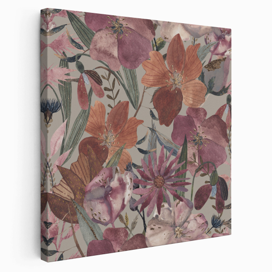 Stampa su tela Quadrata - Fiori