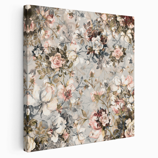 Stampa su tela Quadrata - Fiori