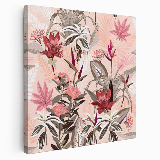 Stampa su tela Quadrata - Fiori