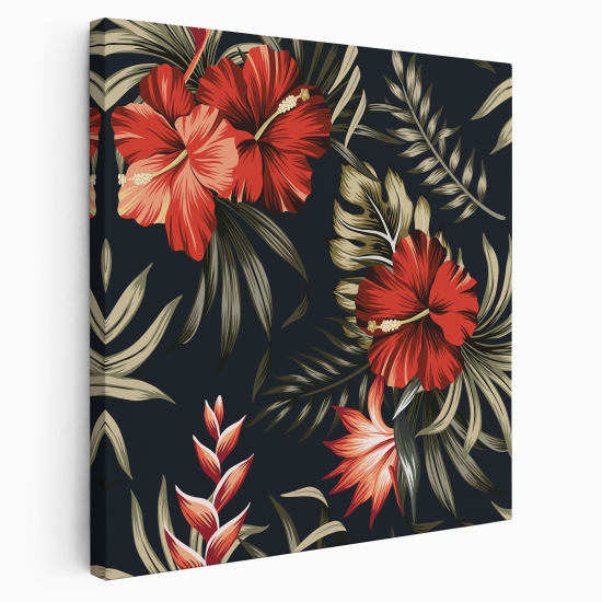 Stampa su tela Quadrata - Fiori