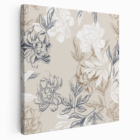 Stampa su tela Quadrata - Fiori