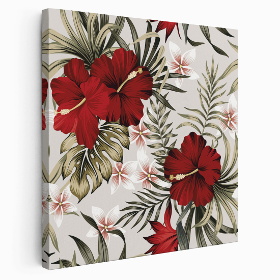 Stampa su tela Quadrata - Fiori
