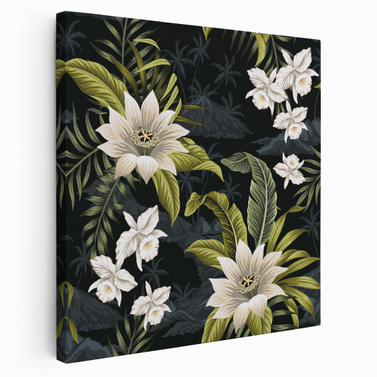 Stampa su tela Quadrata - Fiori