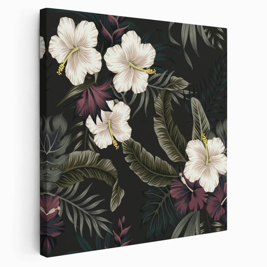 Stampa su tela Quadrata - Fiori