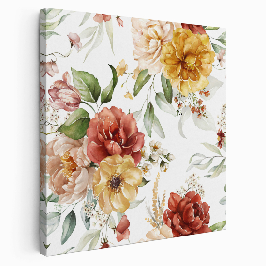 Stampa su tela Quadrata - Fiori